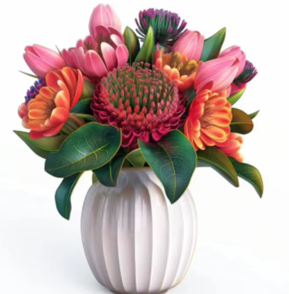 Uluru Blaze 3D Pop-up Bouquet