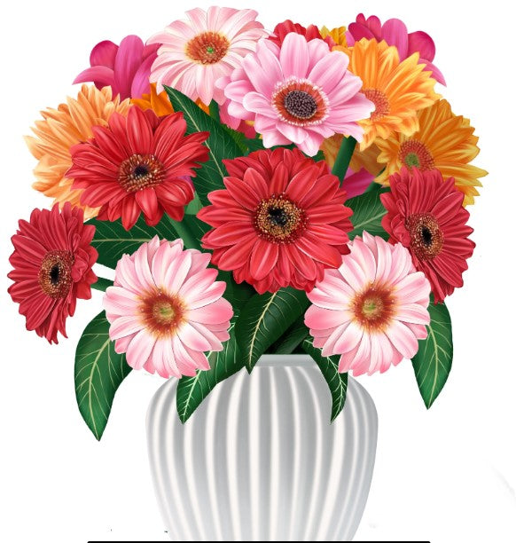 Gerbera Blossom 3D Pop-Up Bouquet