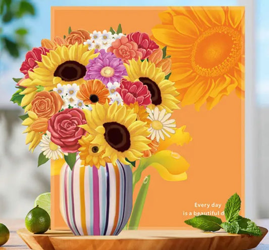 Sunny Side Up 3D Pop-Up Bouquet